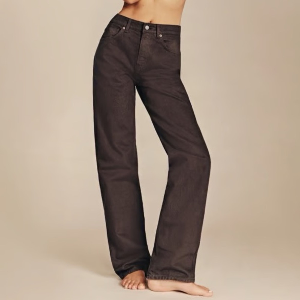 Reformation Brown Flare & Wide Leg Jeans